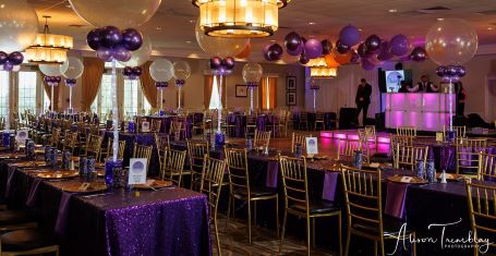 Photograph: Bride descending a fancy staircase